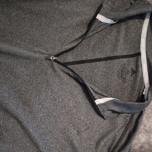 Adidas Charcoal Half-Zip Top